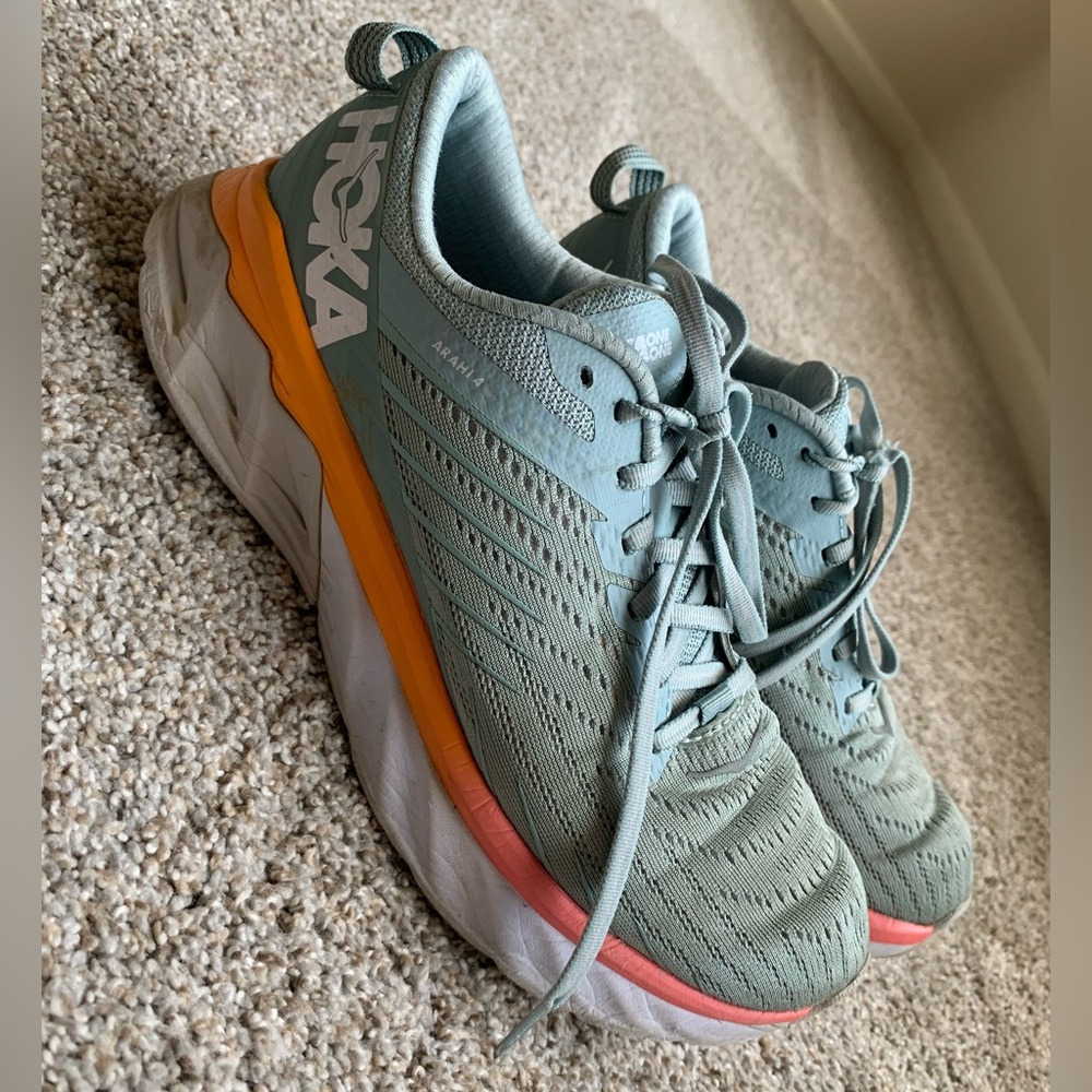Hoka One One Arahi 6 Women’s Running Shoes | Blue/Pink/Orange